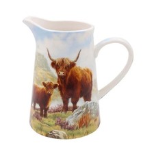Ceramic Farmhouse Highland Cow
