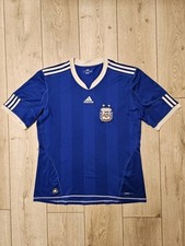 ARGENTINA 2009 2011 AWAY VINTAGE FOOTBALL SHIRT SOCCER JERSEY L ADIDAS
