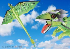 Flagseller UK Dragon kite EMERALD GREEN with 195cm wingspan High Quality
