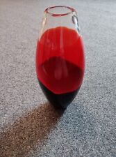 Red and Black Tall Vase