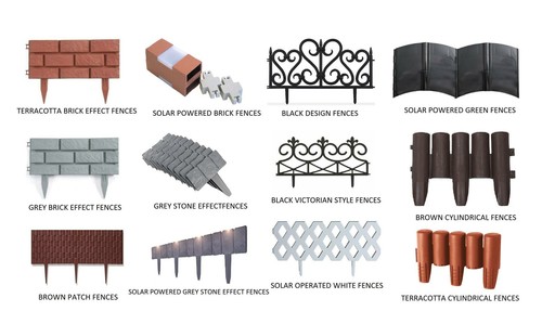New garden fence edges - garden, border