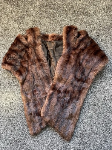 Vintage brown mink fur - vintage,