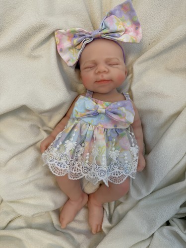 Reborn preemie asleep full - asleep,