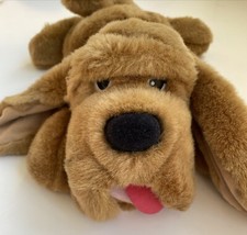 Aurora Brown Puppy Dog cute chein soft toy beanie Basset hound