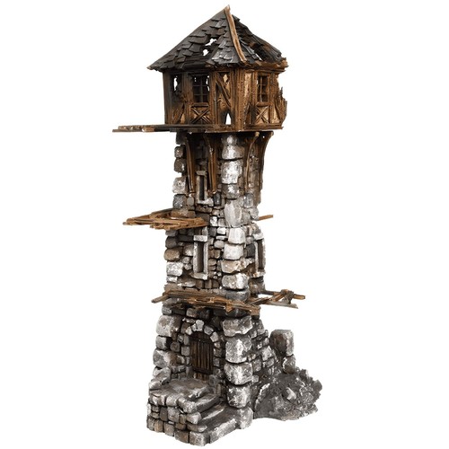 Ruined medieval tower 28mm - tower, dnd