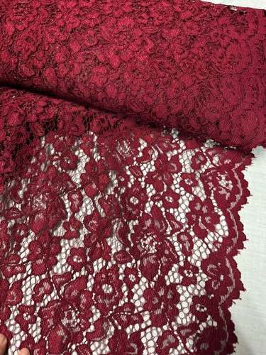 Meter wine red guipure cord - 1,
