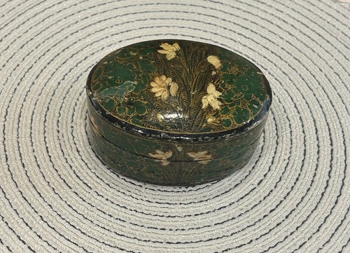 Vintage paper mache trinket - paper,