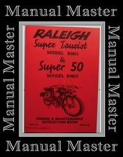 Raleigh RM11 & RM12 Super Tourist Moped Riding & Maintenance Instructions Manual