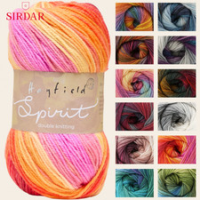 Sirdar Hayfield Spirit DK Yarn - 100g - All Colours - 20% Wool Multi-Coloured