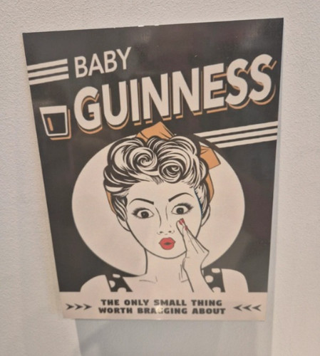 Guinness metal tin wall sign - tin,