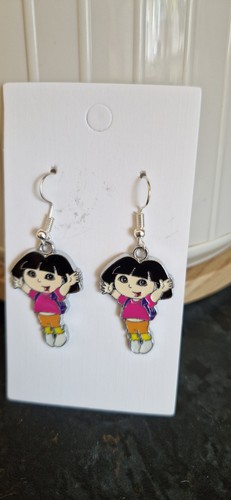 Dora the explorer earrings - dora, in