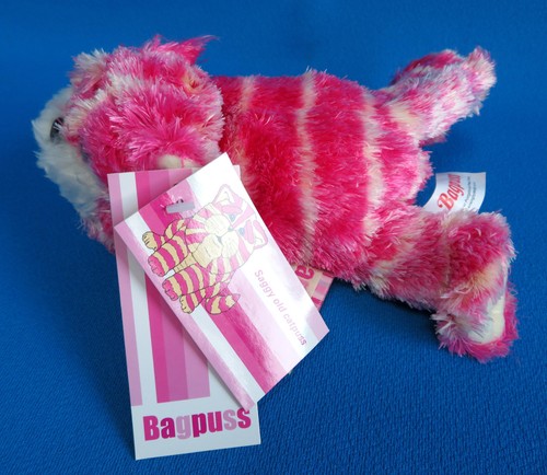 Bagpuss pink stripey tabby - pink,