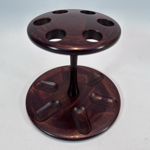 Vintage wooden pipe stand - 6,