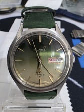 Vintage Seiko Type II Quartz 0903-7030 1976 Green Sunrise