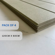 Tongue and Groove MDF Wall Panels (6mm Thickness) 1200mm x 600mm  (Pack of 4)