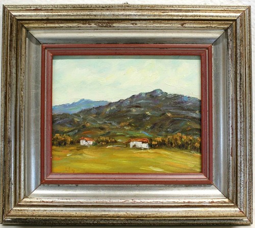 Antique oil painting table - antique,