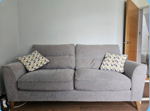 Light grey fabric 3 - fabric, seater