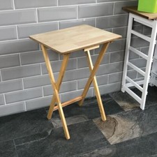 SALE Folding Snack Table Pine