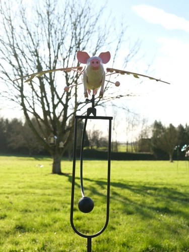 Flying pig rocking balancing - pig,