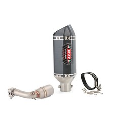 For Benelli TNT125 TNT135 2017-2025 Slip On Exhaust System Mid Link Pipe Muffler