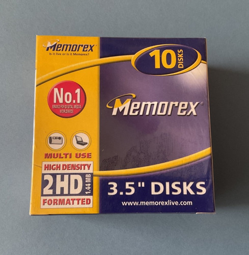 Memorex 2hd inch - inch, floppy
