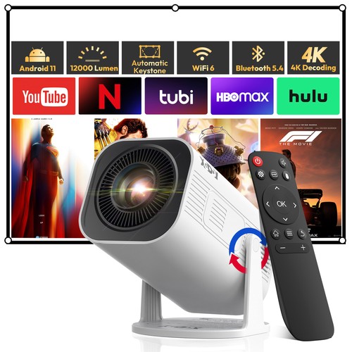 Projector smart android tv - 4k,