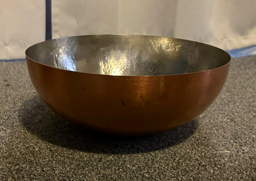 Hammered copper round - hammered,
