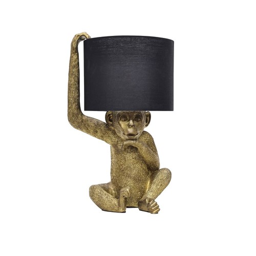 Gold black monkey - gold,