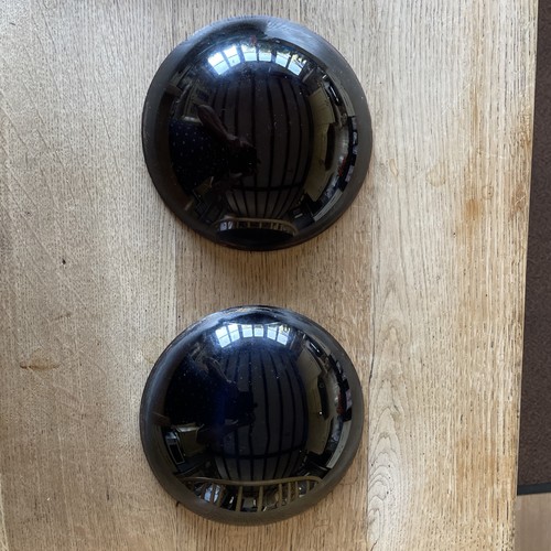 Two red glass lenses - lenses, for