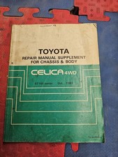 Workshop Toyota Celica 4WD