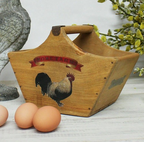 Vintage egg baskets - baskets, rustic