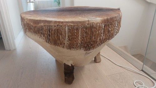 African leather drum coffee - african,
