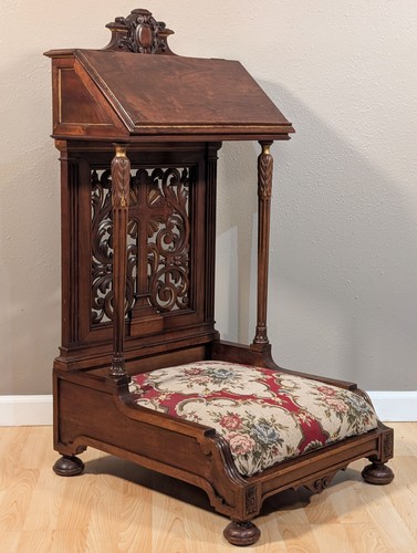 Antique french gothic walnut - gothic,
