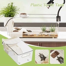 Turtle Tank Terrarium Multi-functional Aquarium Ramp Terrapin Habitat Basking.