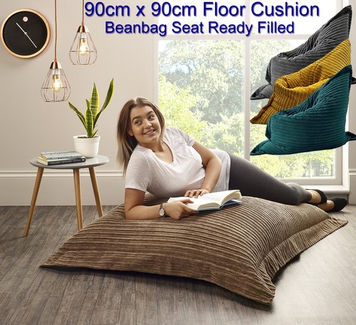Large floor cushion - jumbo, cord