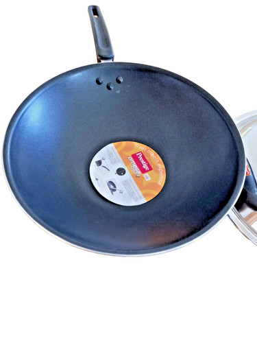 Chinese wok with lid - -, teflon