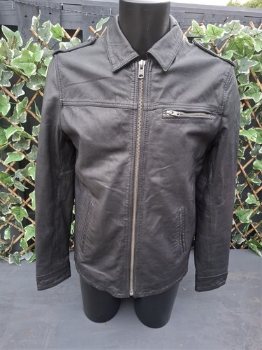 Superdry leather jacket - leather,