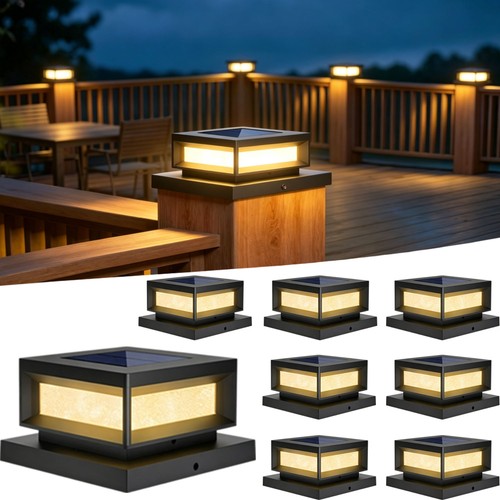 Solar post cap - solar, lights