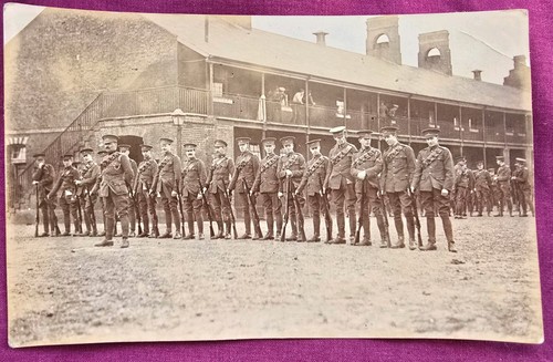 Ww1 soldier postcard - soldier,
