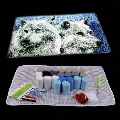 Latch hook rug making - rug, kits