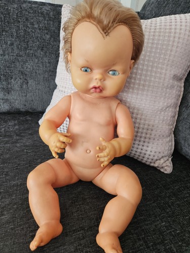 Vintage hard plastic doll - hard,