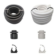 Deligo 20/25/32mm Flexible Conduit Polypropylene Black/White & Glands/Clips