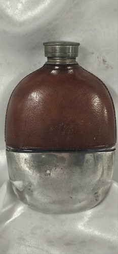 Antique glass leather clad - glass,