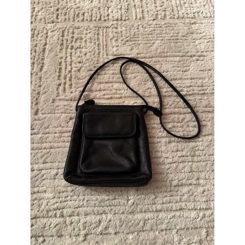Fossil black pebbled leather - fossil,