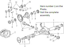 Lincoln Town Car Stretched Limousines 1998-2002 NEW Rear Axle Casing (QVM/Drums)