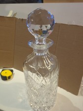 Royal Brierley Crystal Round Whisky Decanter -20cm 