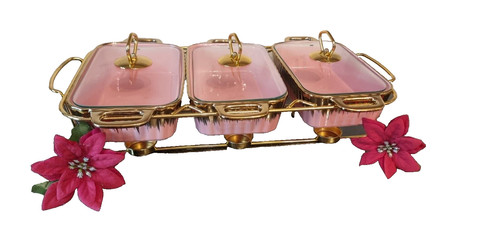 Ceramic chafing dish - dish, of