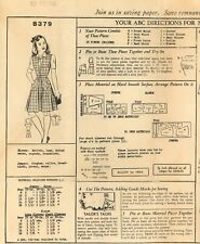 Mail Order 8379 School Gymslip Jumper w Enormous Pockets Girls' Sz 12 COMPLETE