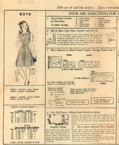 Mail order 8379 school gymslip - 8379,