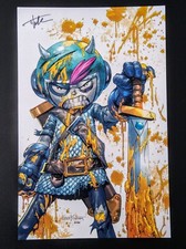 Limited Edition Quested Battle Damaged 11"x17" Print Tyler Kirkham Signed  + COA